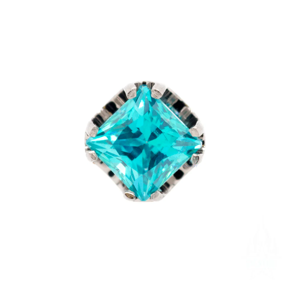 threadless: Princess-Cut Gem in Prongs End - Image 6