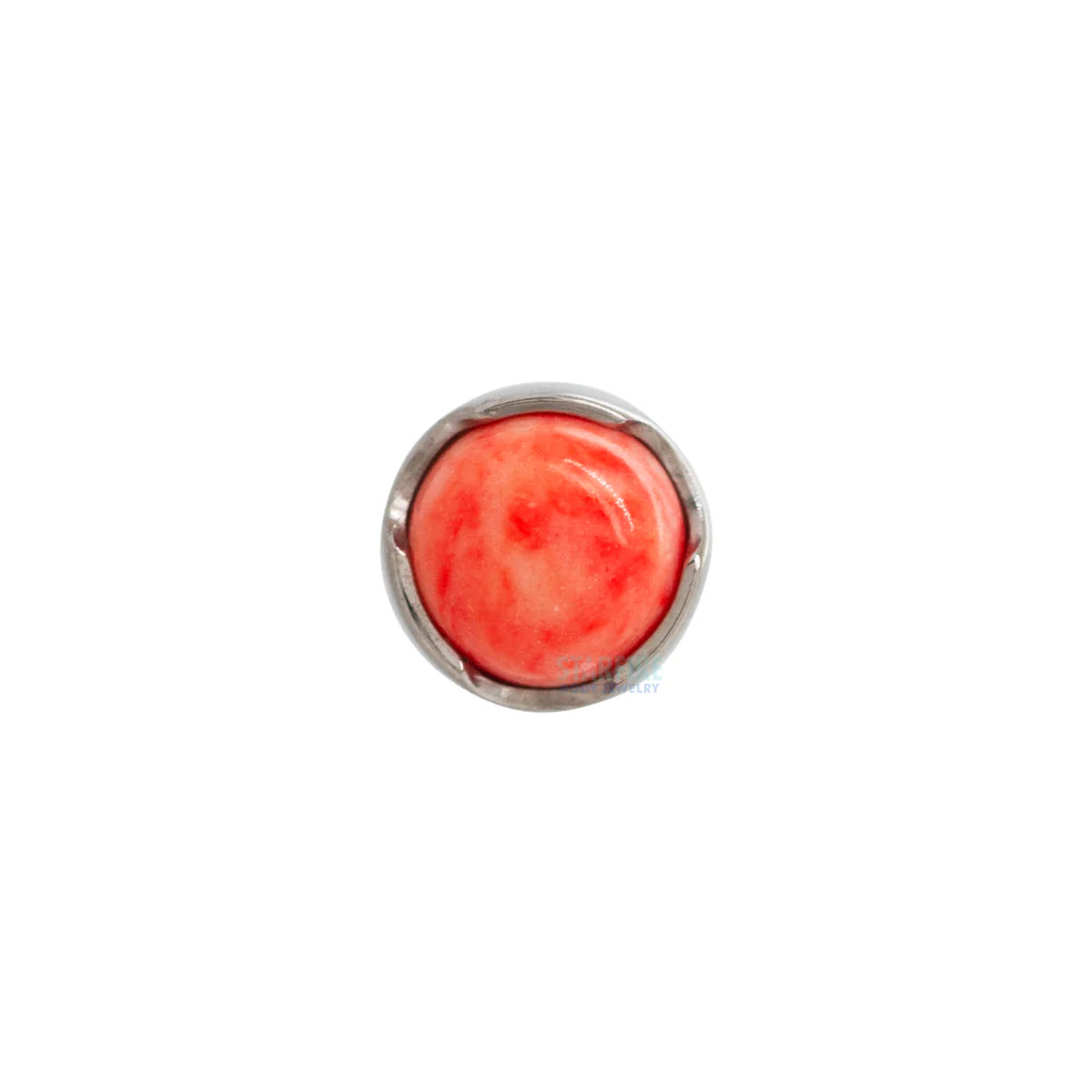 threadless: Prong-Set Natural Stone Cabochon End - Image 3
