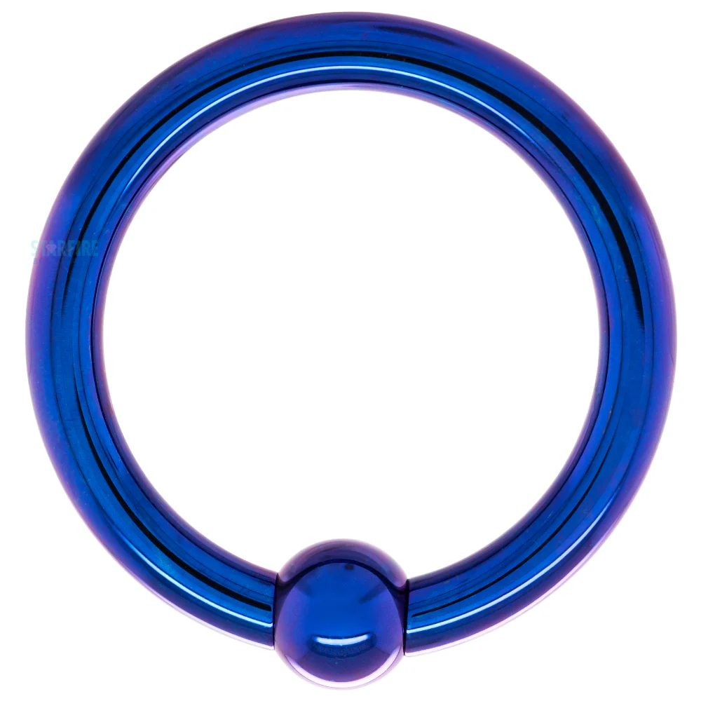 Titanium Captive Bead Ring (CBR) - Dark Purple - Image 4