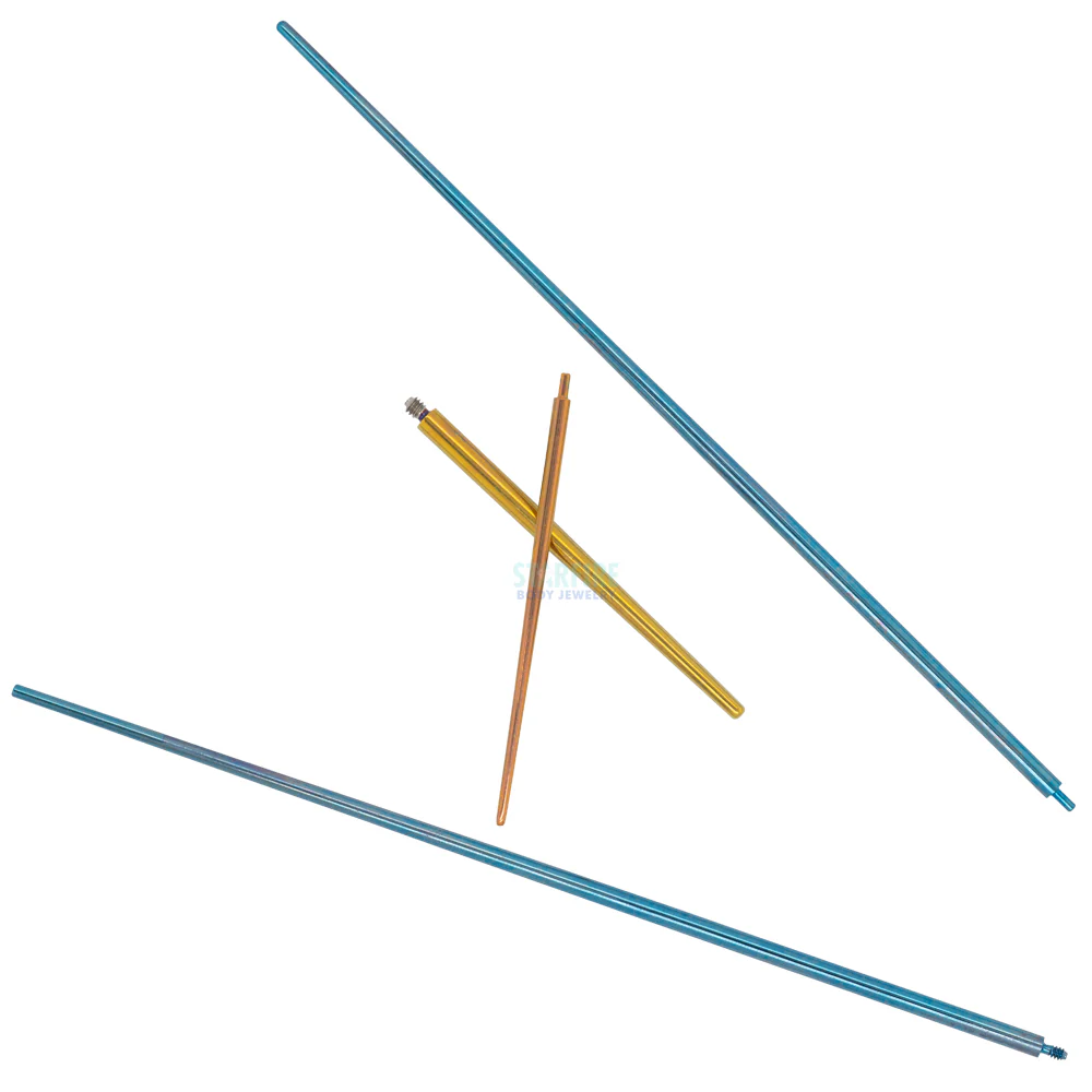 Titanium Threaded Jewelry Insertion Pin Taper - Image 3