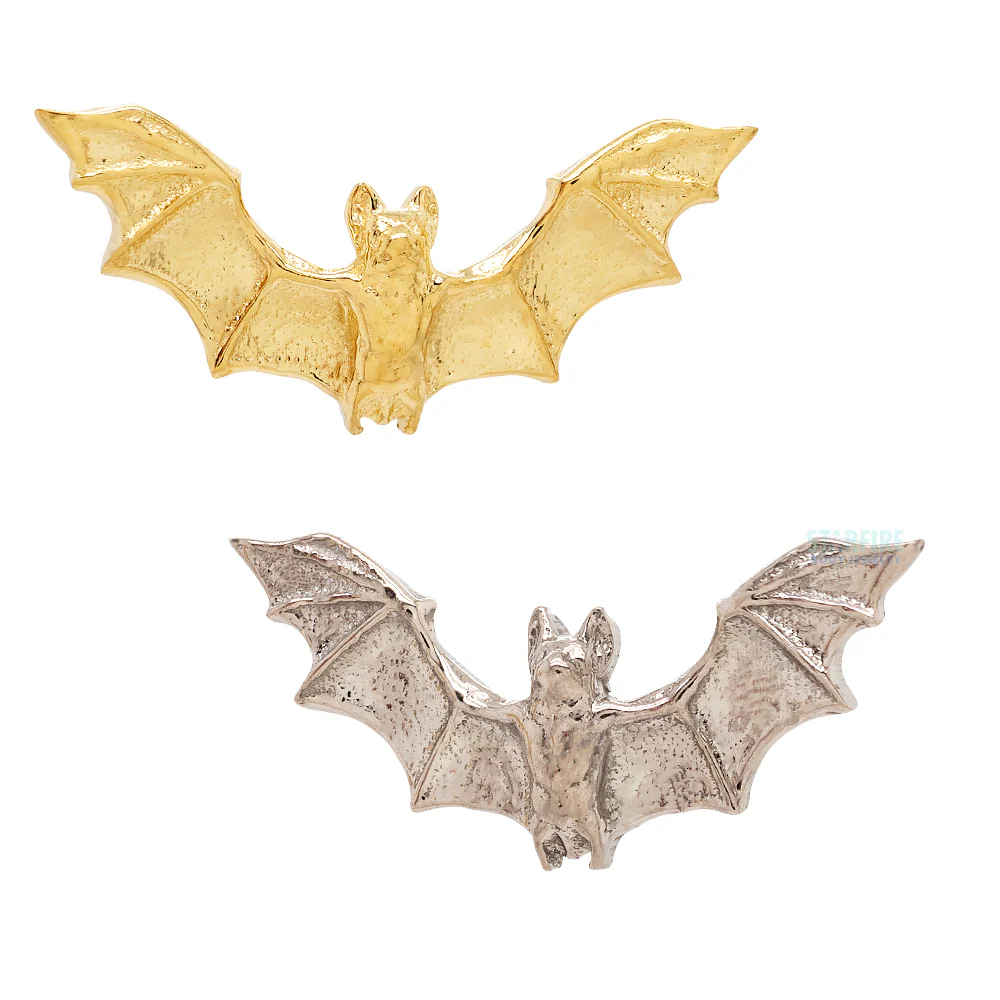 "Vampire Bat" Threaded End in Gold - Image 3