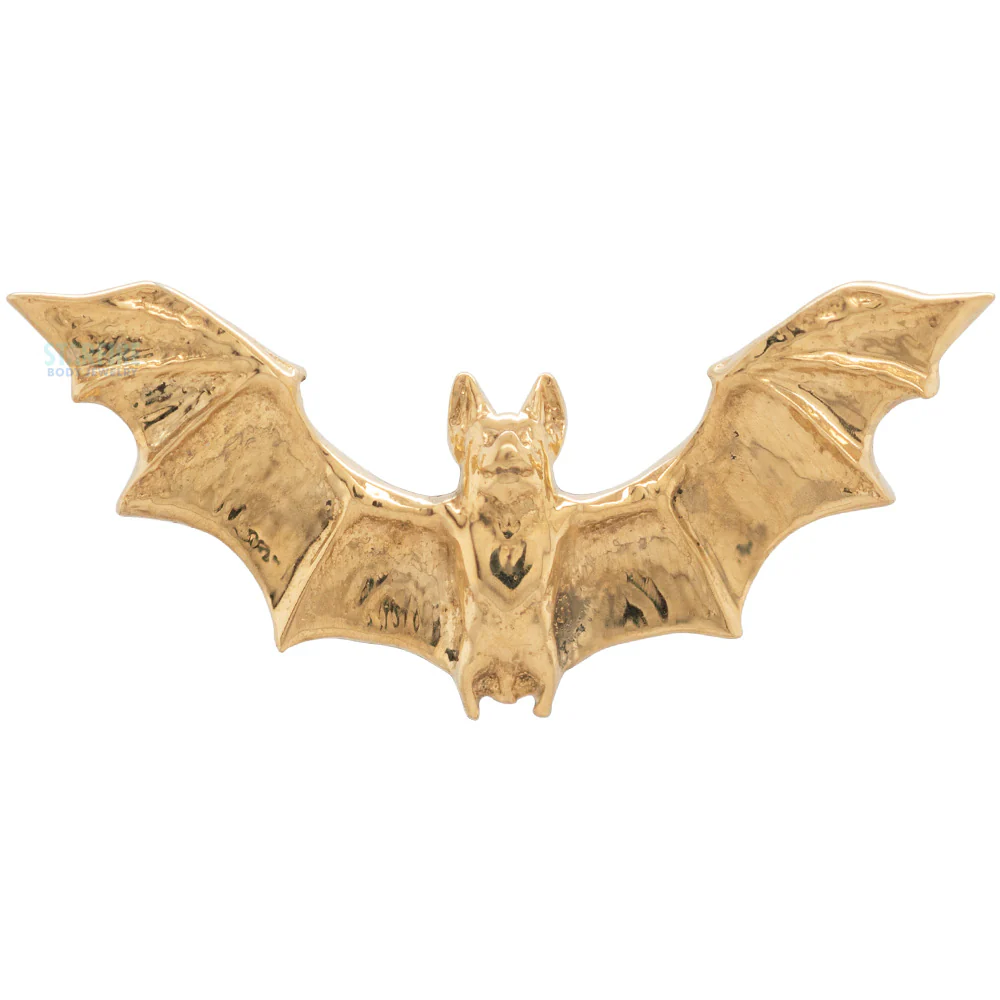"Vampire Bat" Threaded End in Gold - Image 4