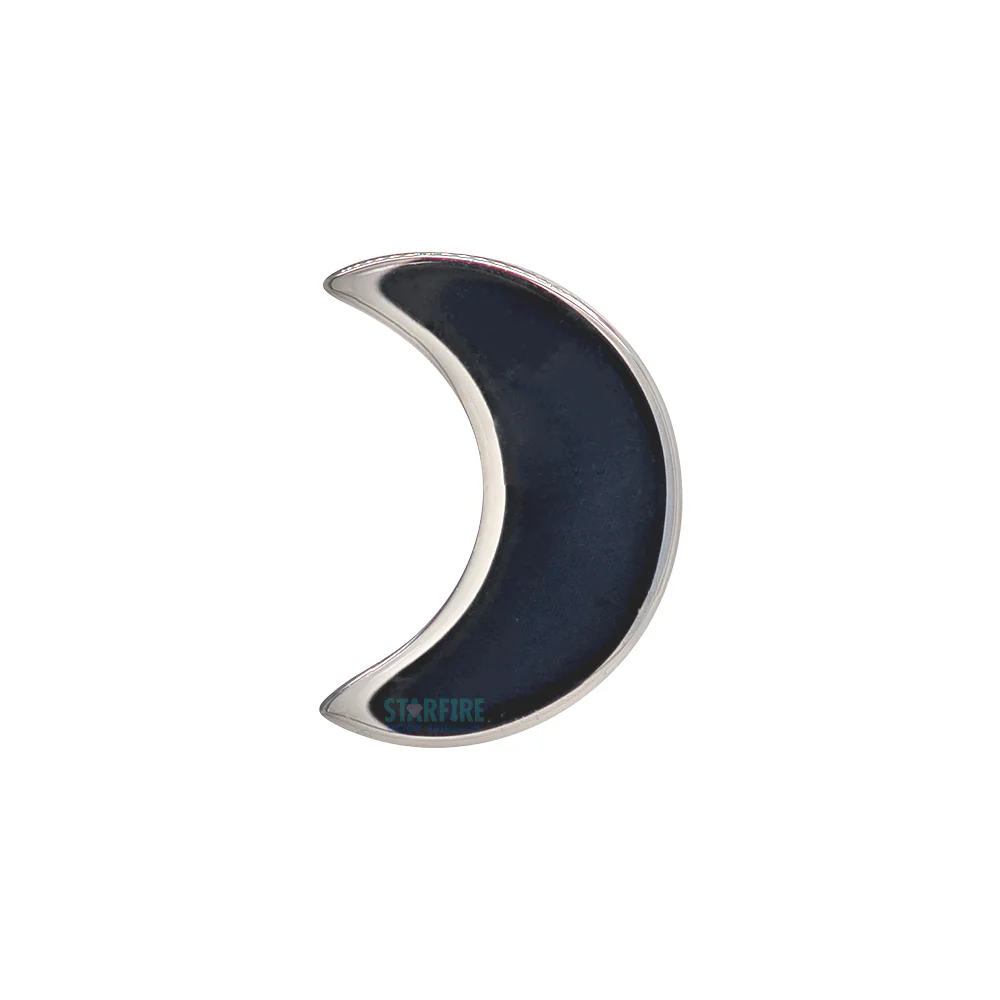 threadless: High Polish Crescent Moon End in Black Niobium - Image 3