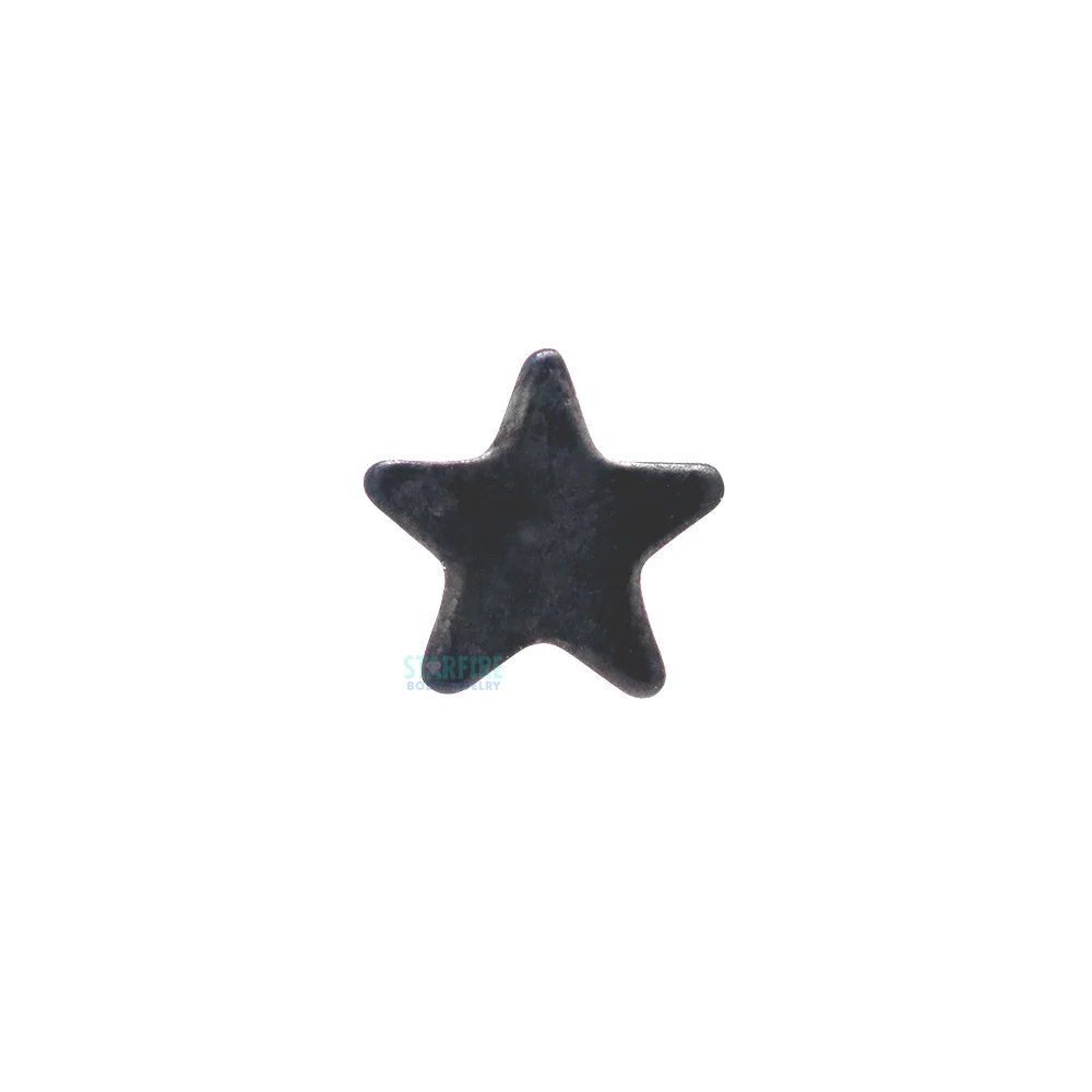 threadless: Matte Star End in Black Niobium - Image 3