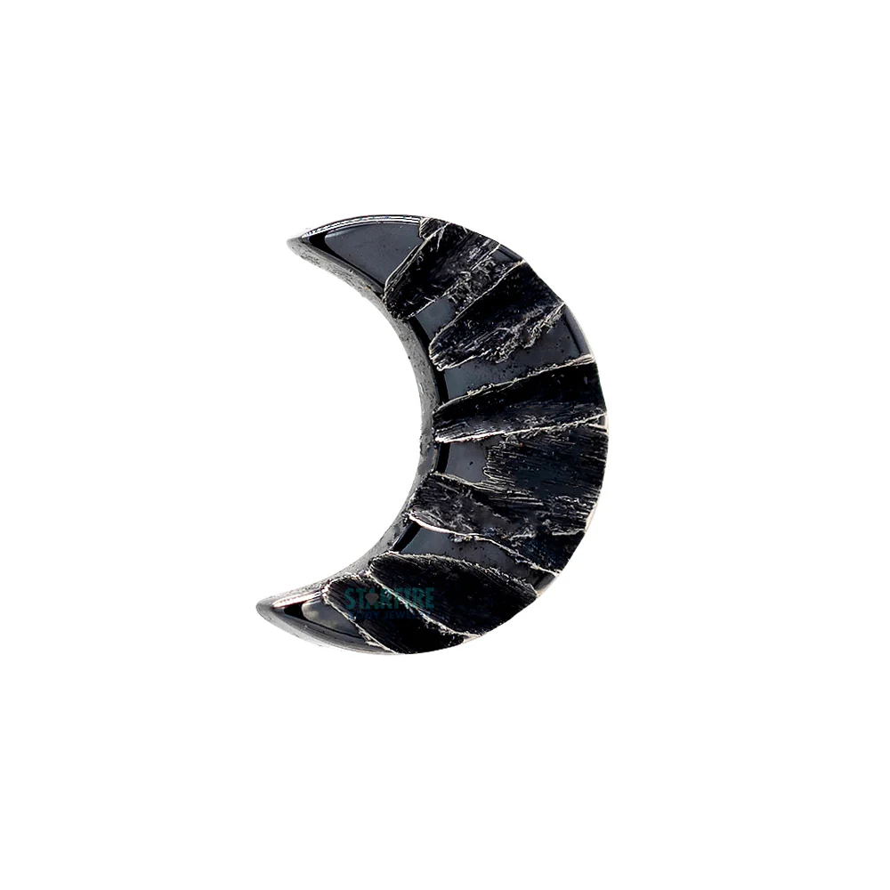 threadless: Wavelength Crescent Moon End in Black Niobium - Image 3