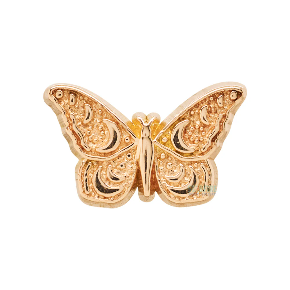 Butterfly Threaded End in Gold - Image 3
