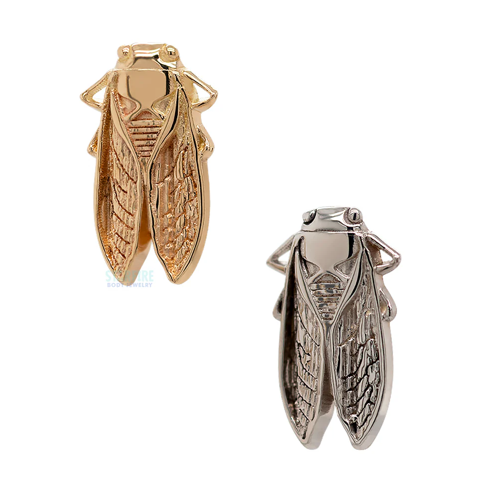 Cicada Threaded End in Gold