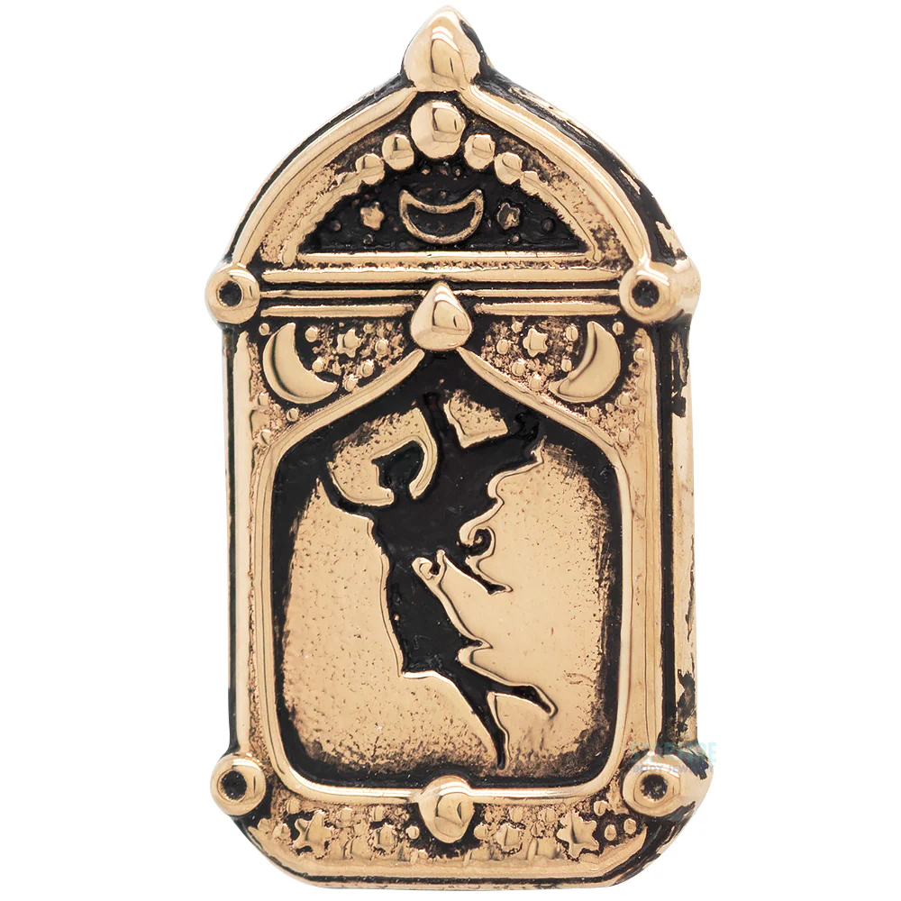 Fairy Lantern Threaded End in Gold - Image 2