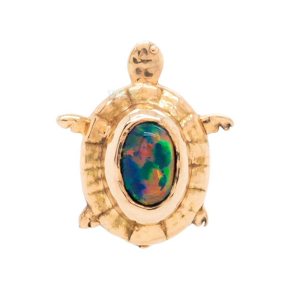 threadless: Turtle End in Gold with Opal - Image 4