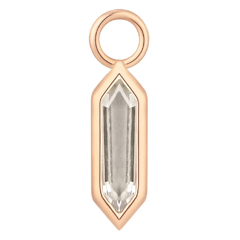 "Theory" Charm in Gold with CZ - Image 4