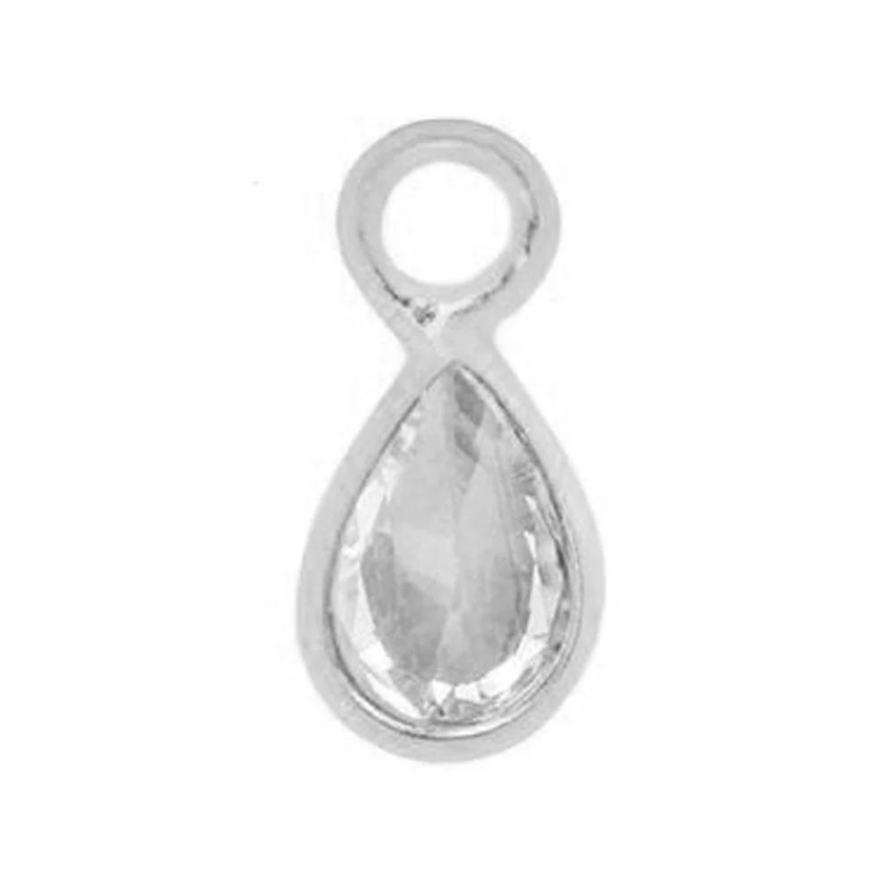 "Concorde" Charm in Gold with White Topaz - Image 3
