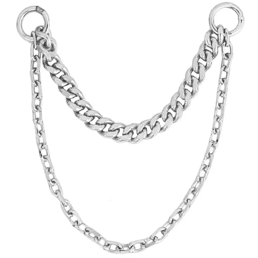 Diamond Cut & Side Chain Attachment in Gold - Image 3