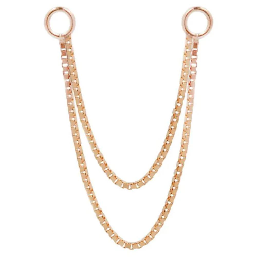 Double Box Chain Attachment in Gold - Image 4