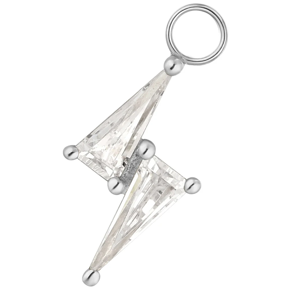 "Electrify" Charm in Gold with CZ's - Image 3