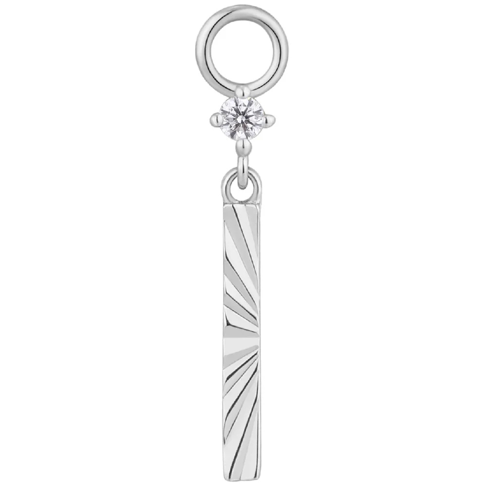 "Labyrinth" Charm in Gold with CZ - Image 4