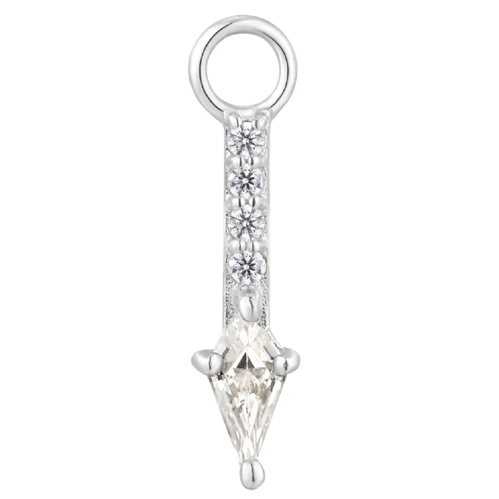 "Mercer" Charm in Gold with CZ's - Image 3