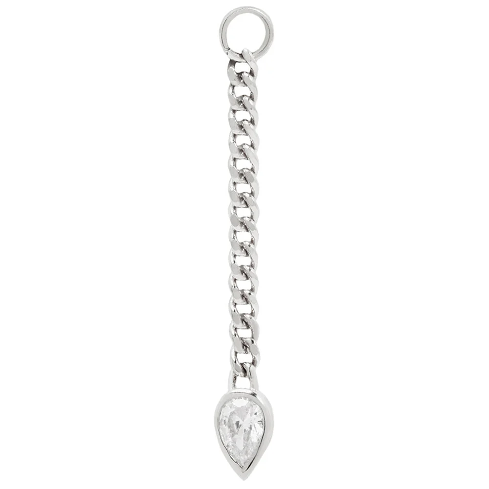 "Painkiller" Chain Charm in Gold with CZ - Image 3