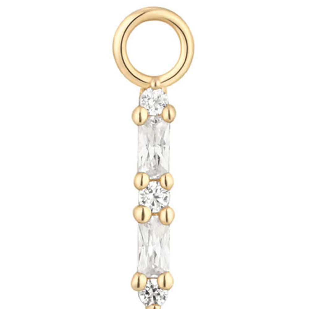 "Standout" Charm in Gold with White CZ's - Image 2