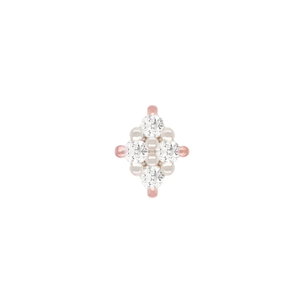 threadless: "Belle" End in Gold with Diamonds - Image 4