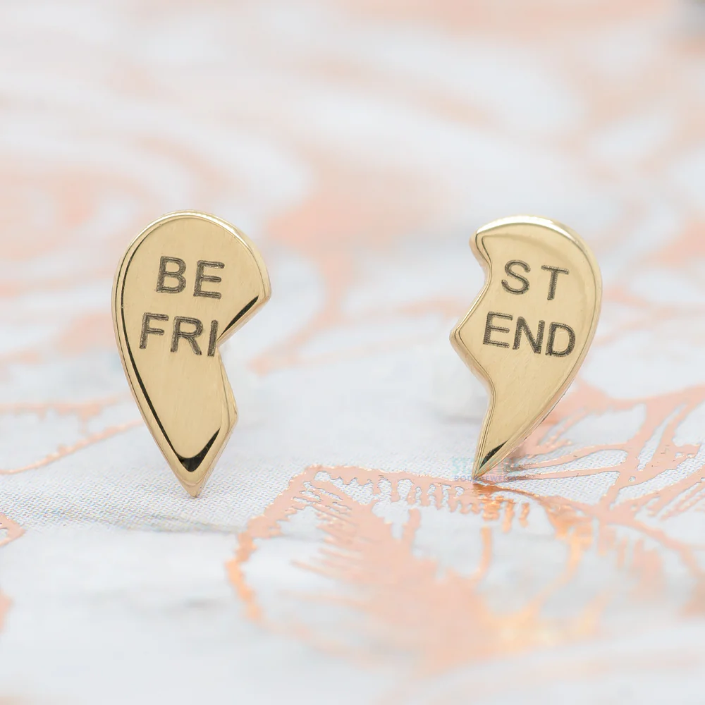 threadless: "BFF" Best Friends Forever End in Gold - Image 2