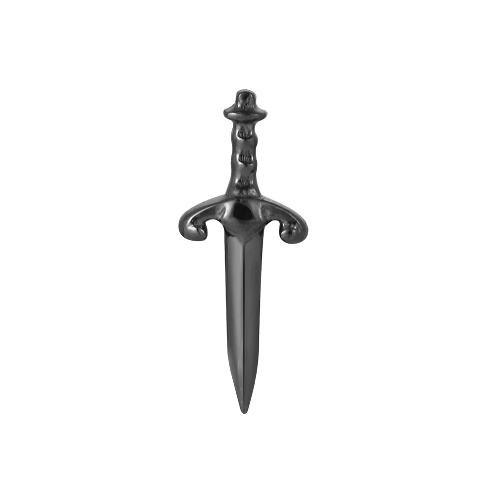 threadless: "Blade" End in Black Rhodium - Gold - Image 2