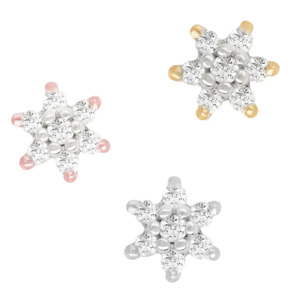 threadless: "Bloom" End in Gold with Diamonds