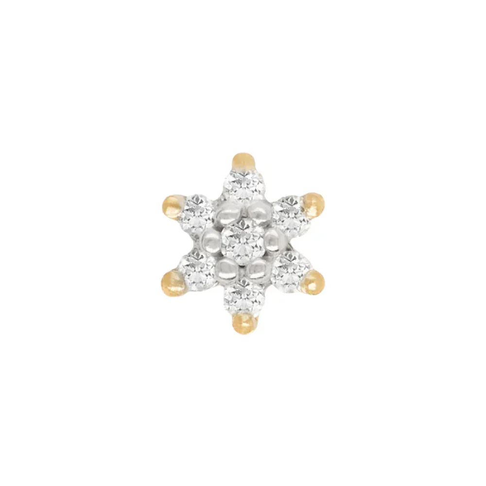 threadless: "Bloom" End in Gold with Diamonds - Image 2
