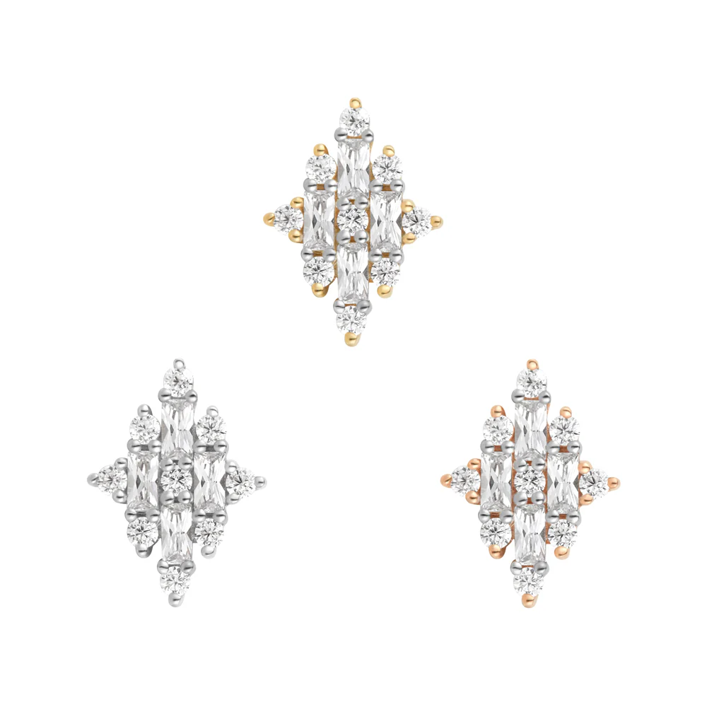 threadless: "Celebration" End in Gold with CZ's
