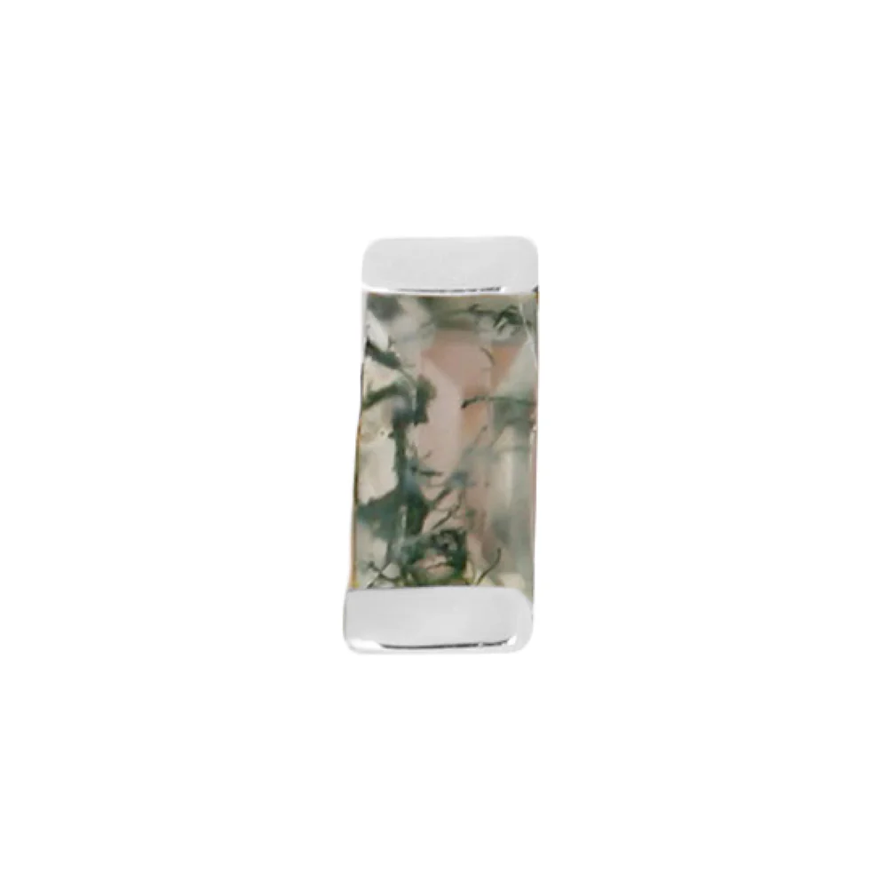 threadless: "Desire" End in Gold with Moss Agate - Image 4