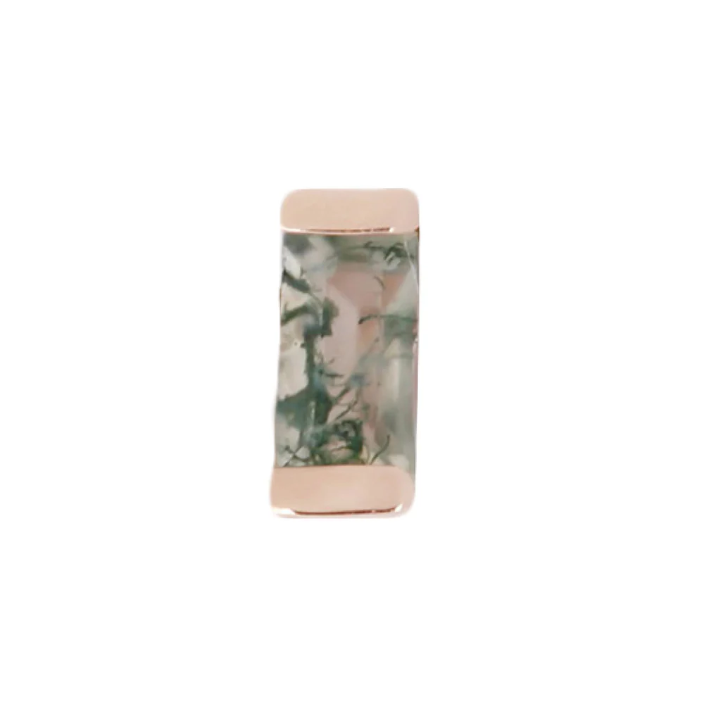 threadless: "Desire" End in Gold with Moss Agate - Image 5