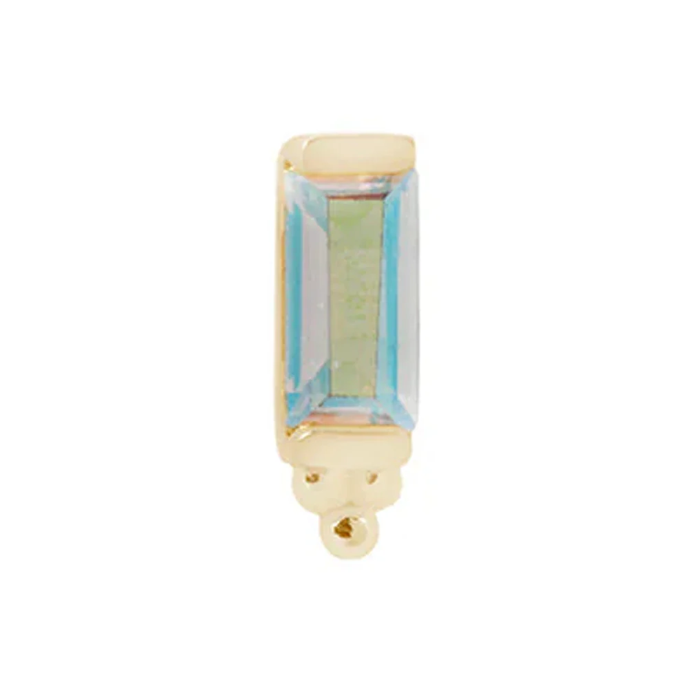 threadless: "Dior" End in Gold with Mercury Mist Topaz - Image 2