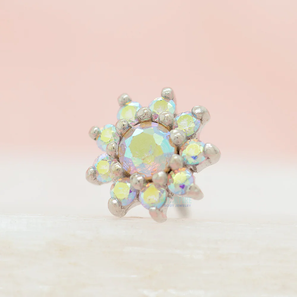 threadless: "Eloise" End in Gold with Mercury Mist Topaz' - Image 2