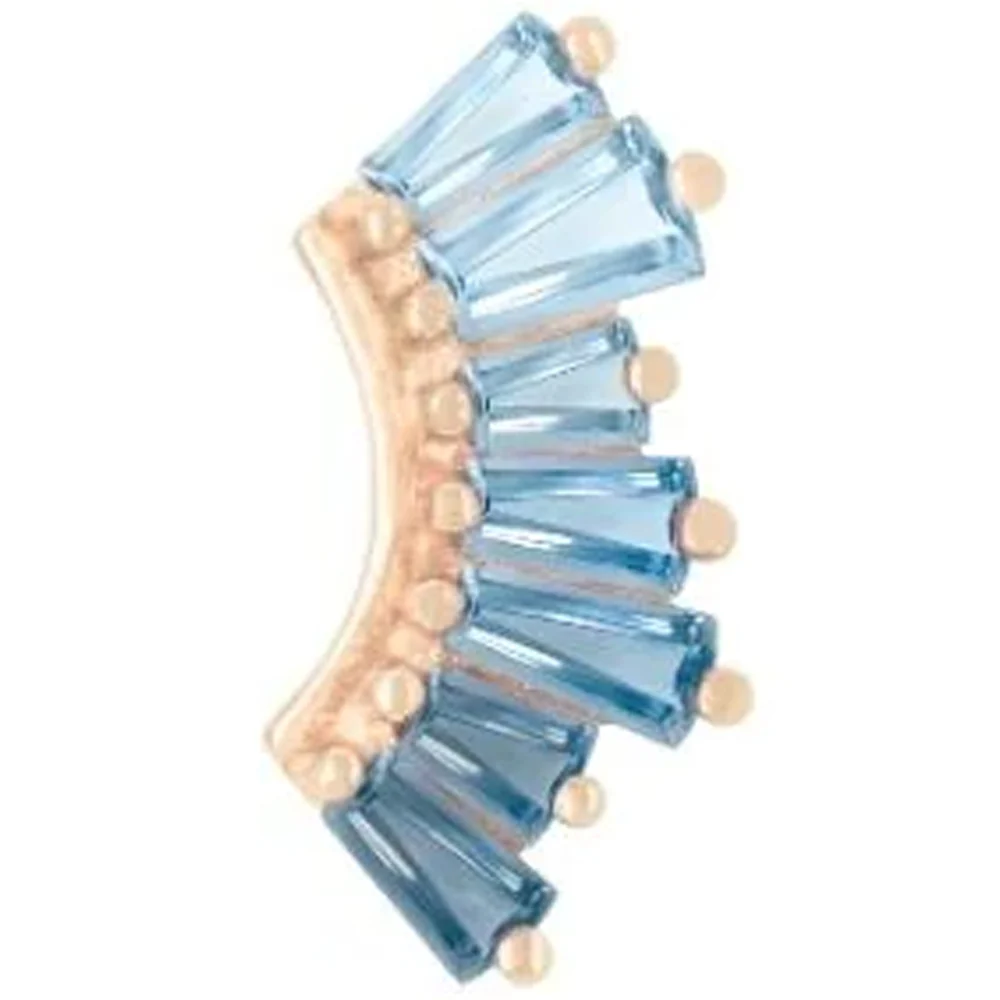 threadless: "Enlighten" End in Gold with Ombre Blue Topaz - Image 5