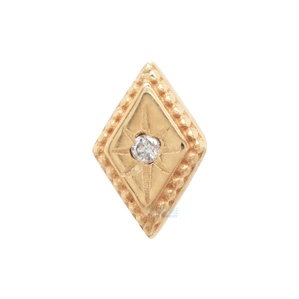 threadless: "Etoile" End in Gold with Diamond