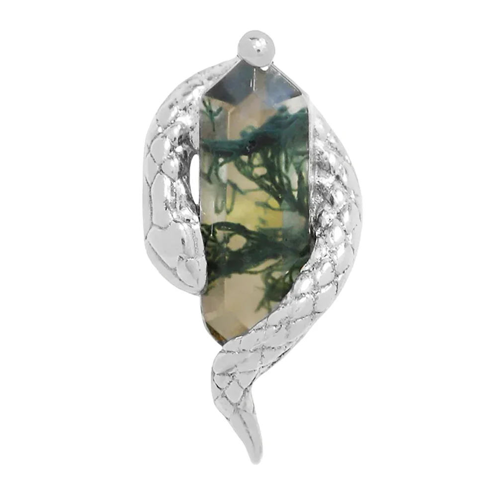 threadless: "Eve Was Framed" End in Gold with Moss Agate - Image 4