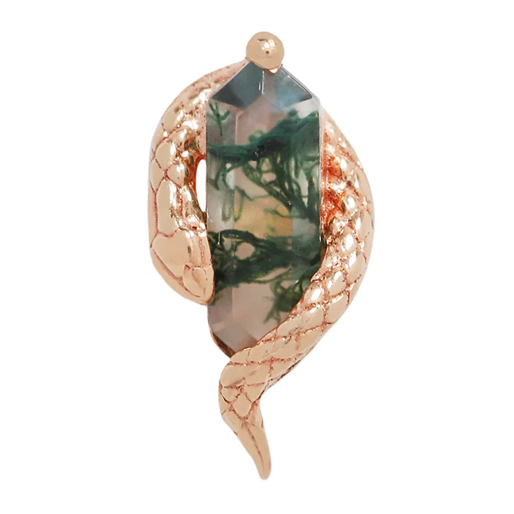 threadless: "Eve Was Framed" End in Gold with Moss Agate - Image 5