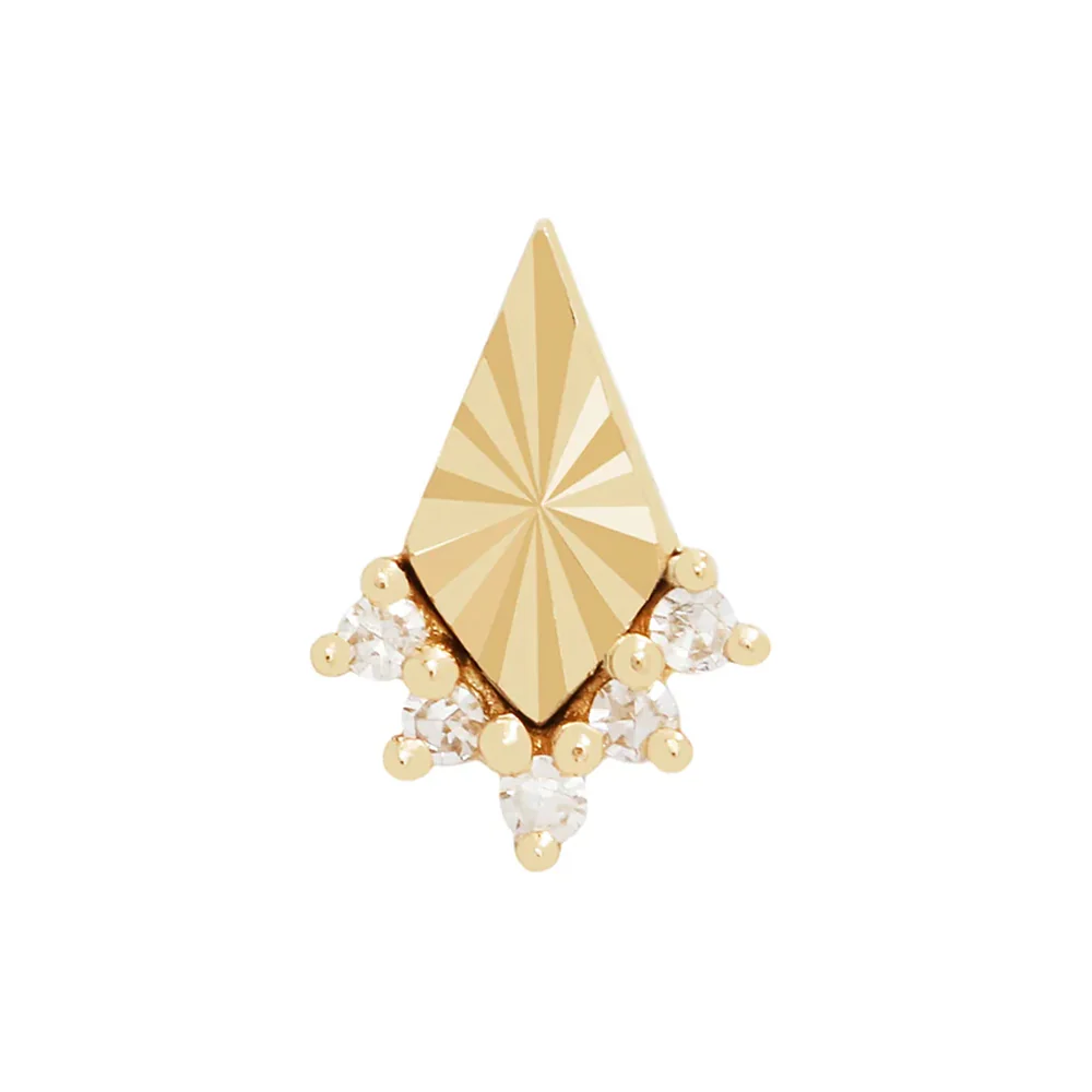 threadless: "Glow" End in Gold with Diamonds - Image 2