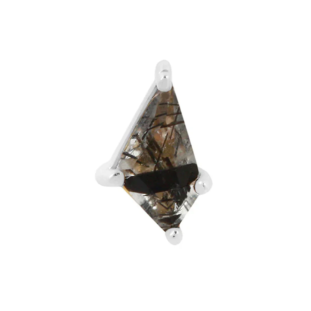 threadless: "Limelight" End in Gold with Tourmalated Quartz - Image 4