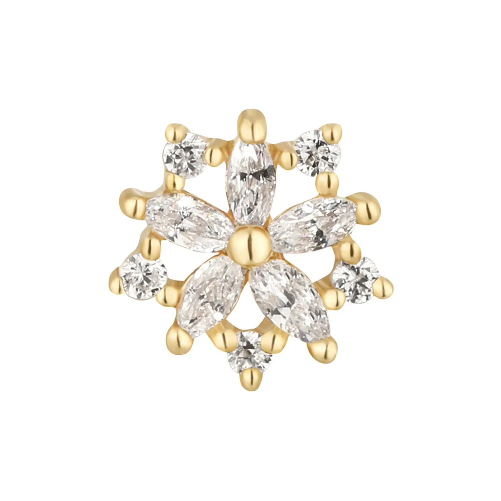threadless: "Luminescent" End in Gold with CZ's