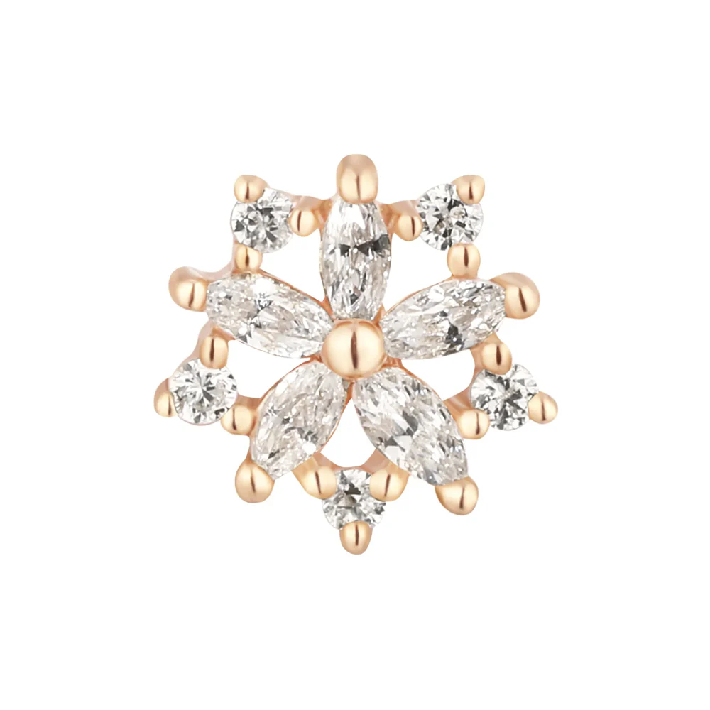 threadless: "Luminescent" End in Gold with CZ's - Image 3
