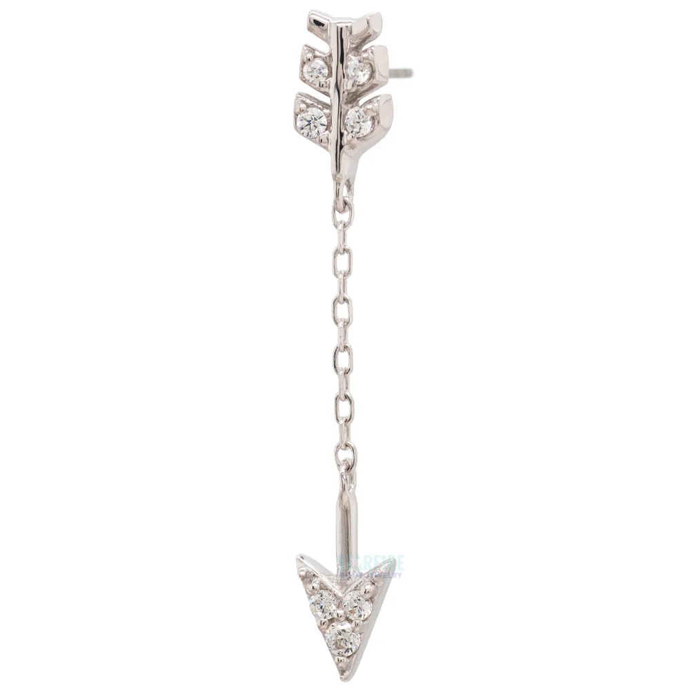 threadless: "Merida" Chain End in Gold with CZ's