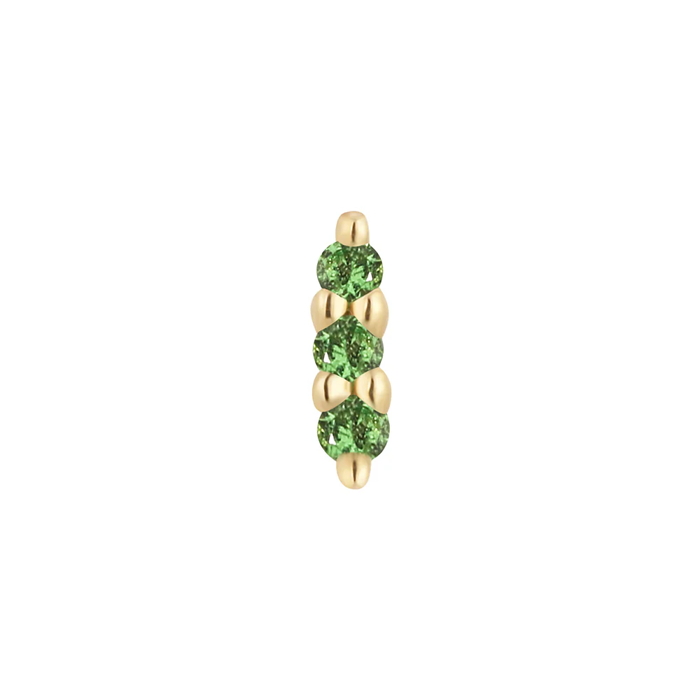 threadless: "Mishka" End in Gold with Tsavorite