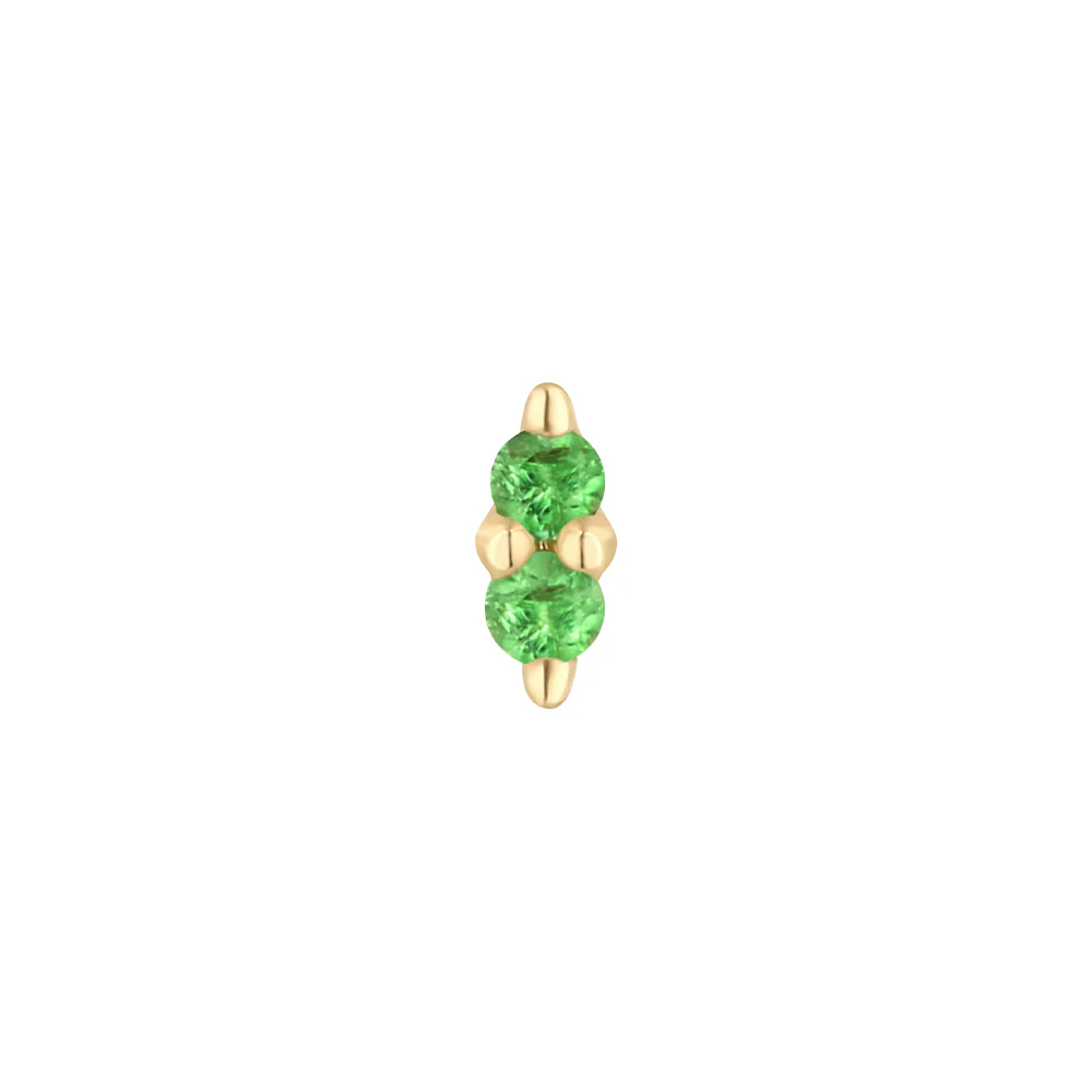 threadless: "Mishka" End in Gold with Tsavorite - Image 3