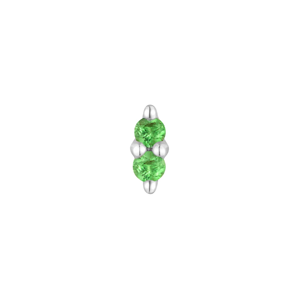 threadless: "Mishka" End in Gold with Tsavorite - Image 4