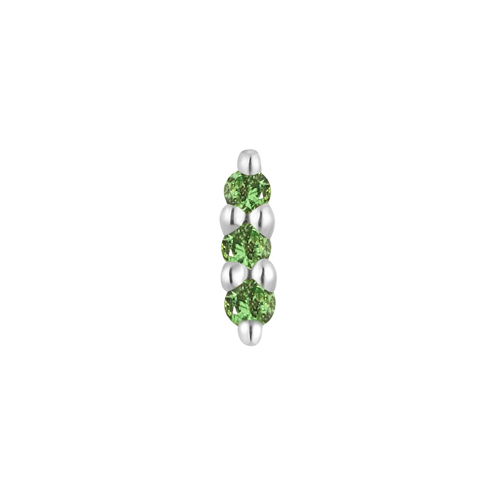 threadless: "Mishka" End in Gold with Tsavorite - Image 6