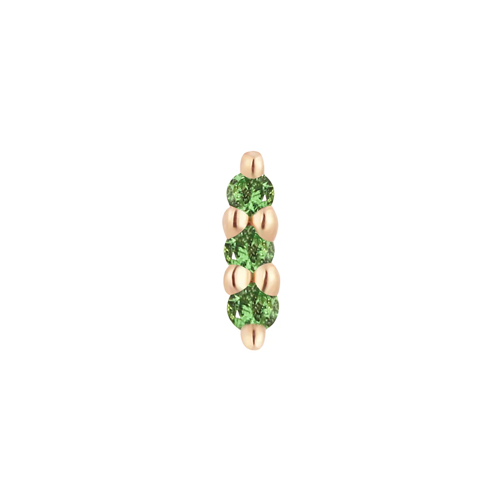 threadless: "Mishka" End in Gold with Tsavorite - Image 7
