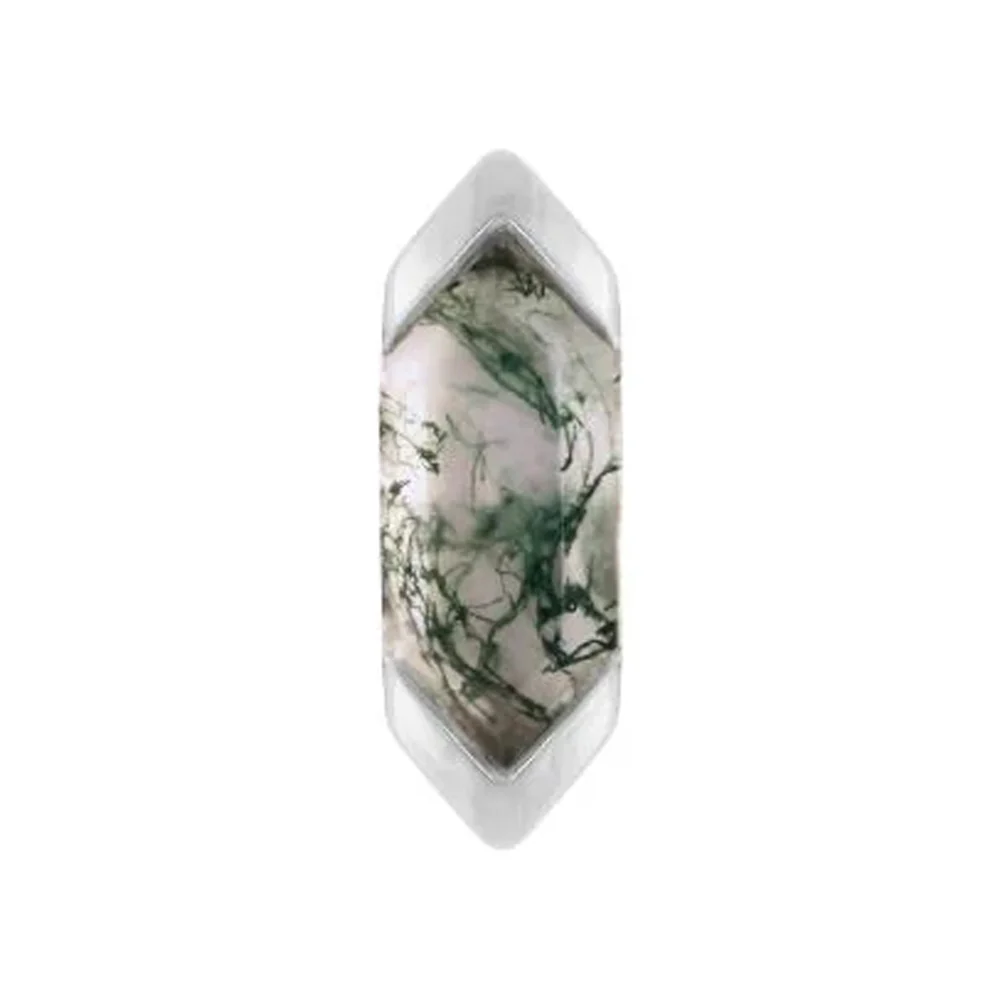 threadless: "Mystic" End in Gold with Moss Agate - Image 4