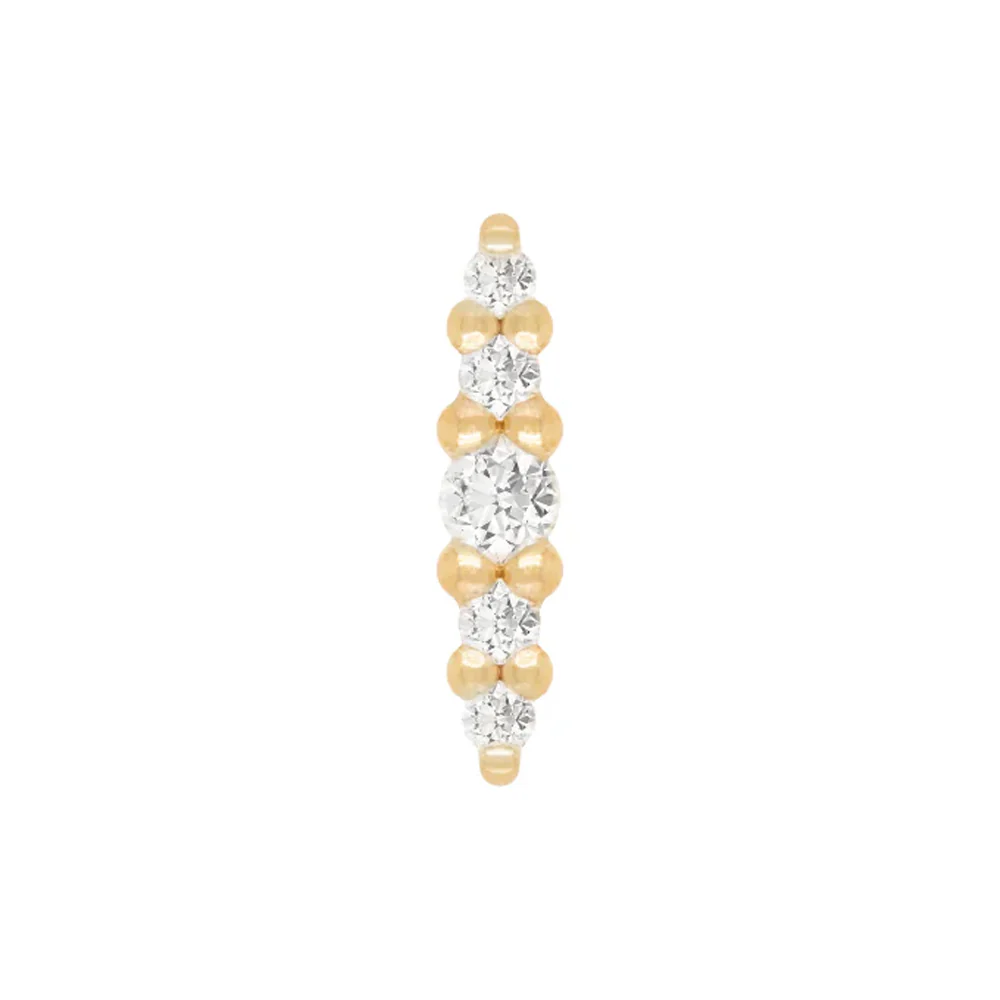 threadless: "Nala" End in Gold with Diamonds