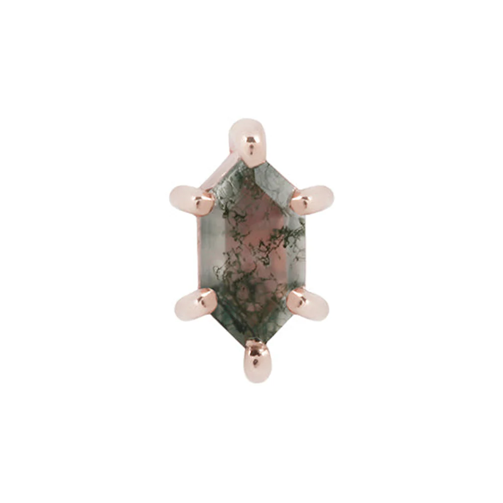 threadless: "Oh Hell Yes!" End in Gold with Moss Agate - Image 3