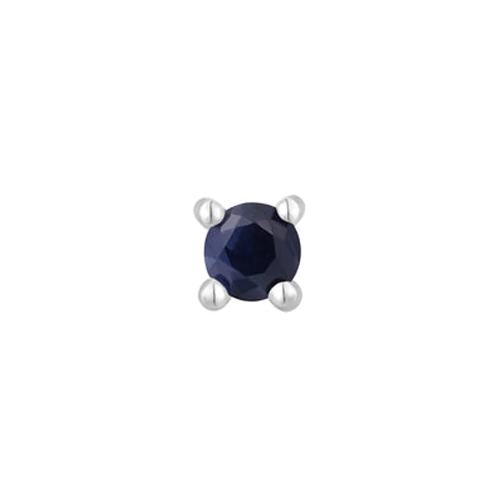 threadless: Prong-Set Blue Sapphire End in Gold - Image 3
